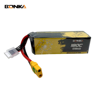 BONKA 6200mAh 180C 6S LiPo Battery for RC Helicopter
